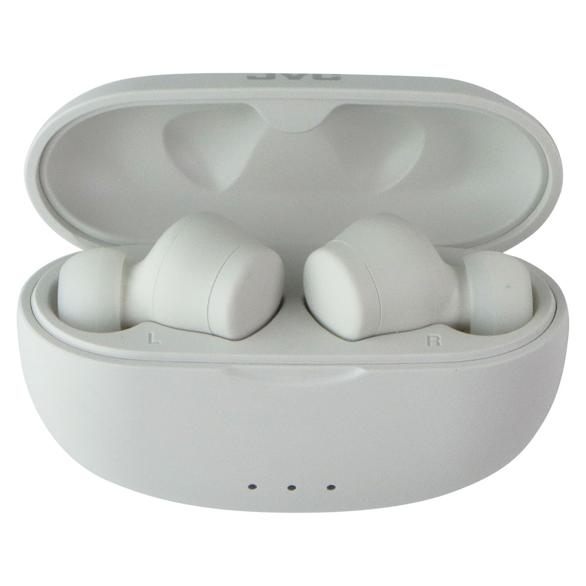 JVC Gumy True Wireless Bluetooth Earbuds with Charging Case - White (HA-A7T2) Portable Audio - Headphones JVC - Simple Cell Bulk Wholesale Pricing - USA Seller