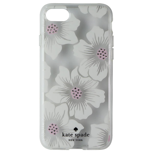 Kate Spade Hybrid Hardshell Case for iPhone 8/7 - Hollyhock White Flowers/Clear