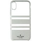 Kate Spade Protective Hardshell Case for iPhone Xs/X - Clear/Charlotte Stripe Cell Phone - Cases, Covers & Skins Kate Spade New York - Simple Cell Bulk Wholesale Pricing - USA Seller