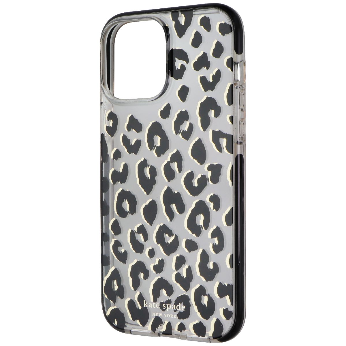 Kate Spade Defensive Hardshell Case for iPhone 15 Pro Max - City Leopard Black Cell Phone - Cases, Covers & Skins Kate Spade - Simple Cell Bulk Wholesale Pricing - USA Seller