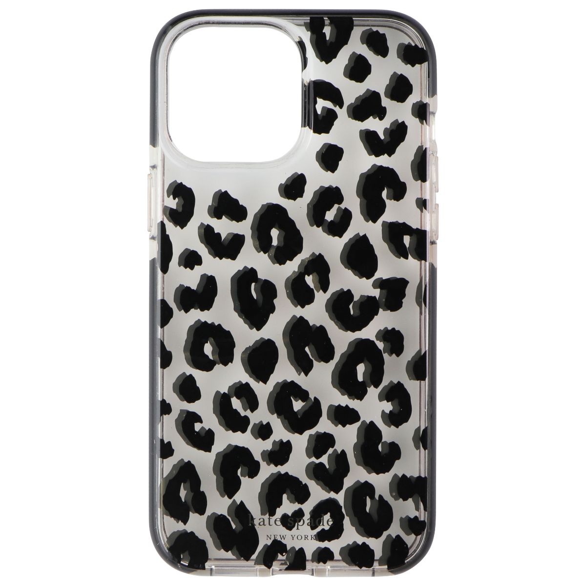 Kate Spade Defensive Hardshell Case for iPhone 15 Pro Max - City Leopard Black Cell Phone - Cases, Covers & Skins Kate Spade - Simple Cell Bulk Wholesale Pricing - USA Seller
