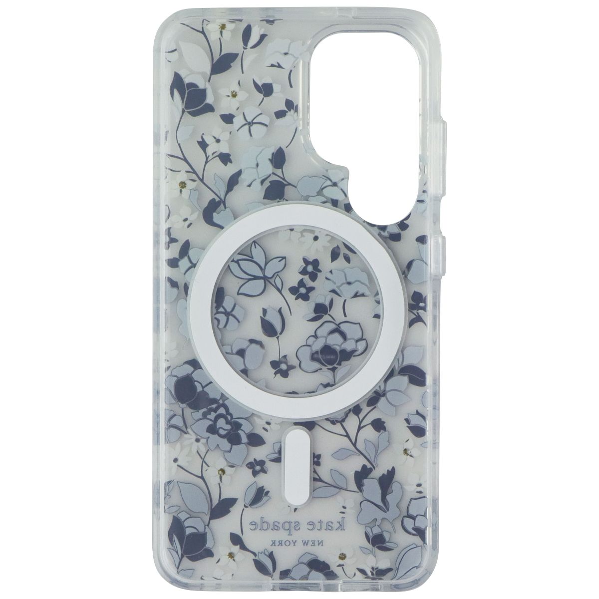 Kate Spade Protective Case for MagSafe for Galaxy S25 - Flowerbed Blue Gems