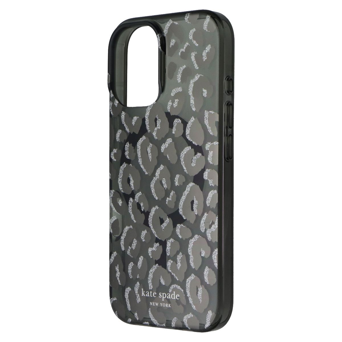 Kate Spade Protective Case for MagSafe for iPhone 16 - Black City Leopard