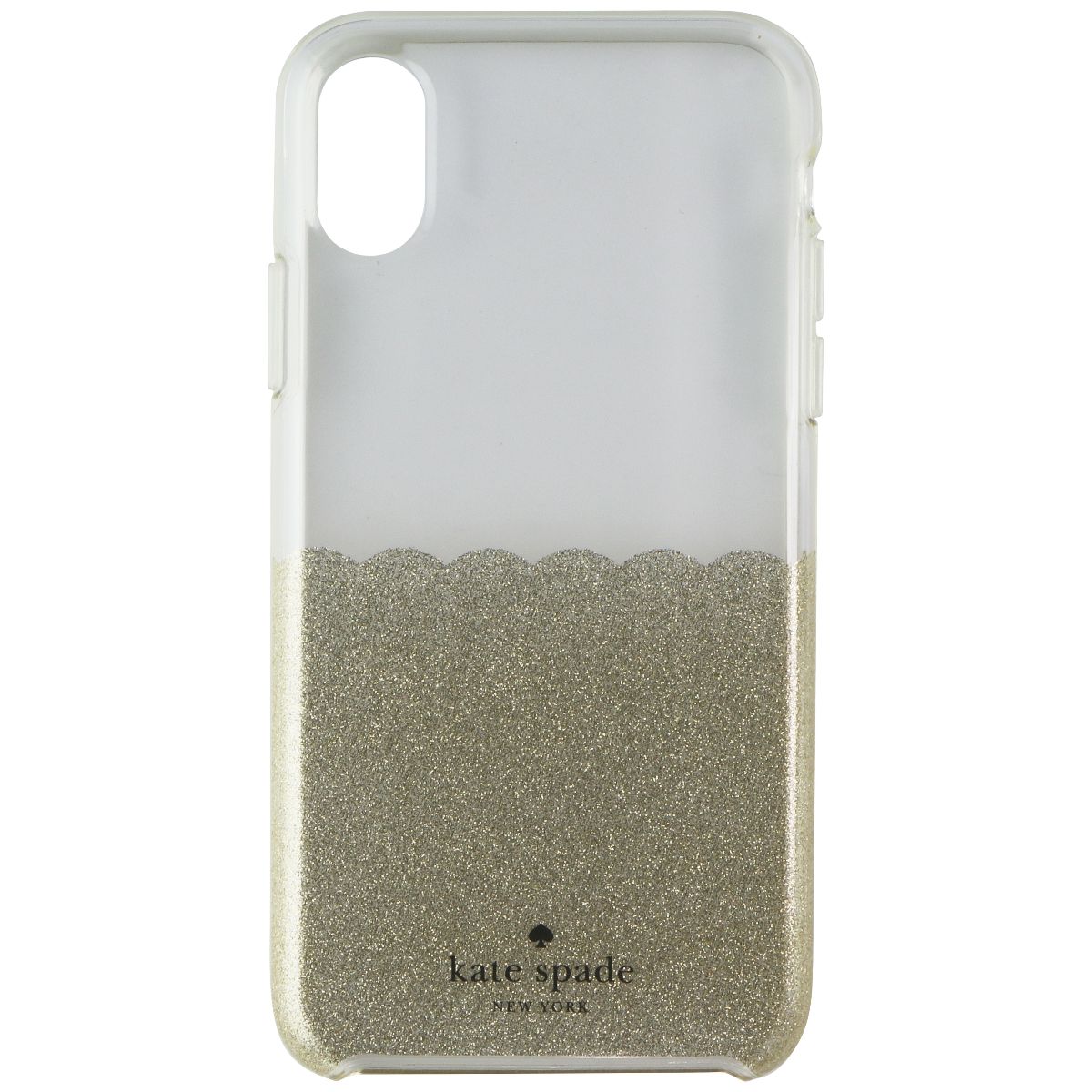 Kate Spade Ring Stand and Case for Apple iPhone X/iPhone XS - Clear/Gold Glitter Cell Phone - Cases, Covers & Skins Kate Spade - Simple Cell Bulk Wholesale Pricing - USA Seller