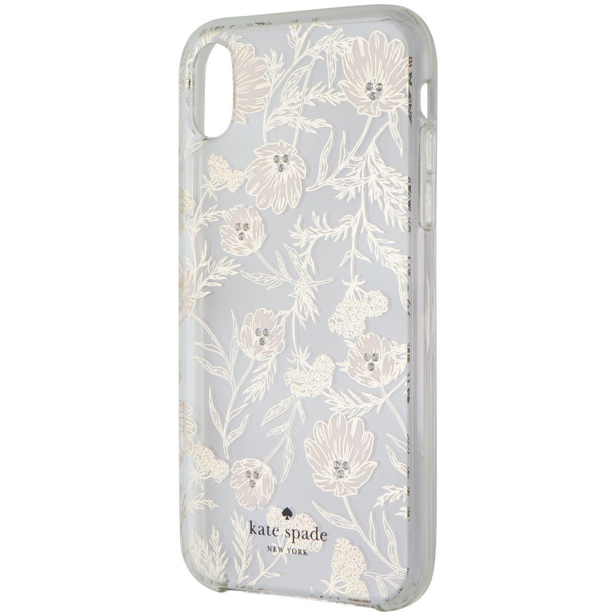 Kate Spade Protective Hardshell Case for Apple iPhone XR - Pink Blossoms / Gems Cell Phone - Cases, Covers & Skins Kate Spade - Simple Cell Bulk Wholesale Pricing - USA Seller