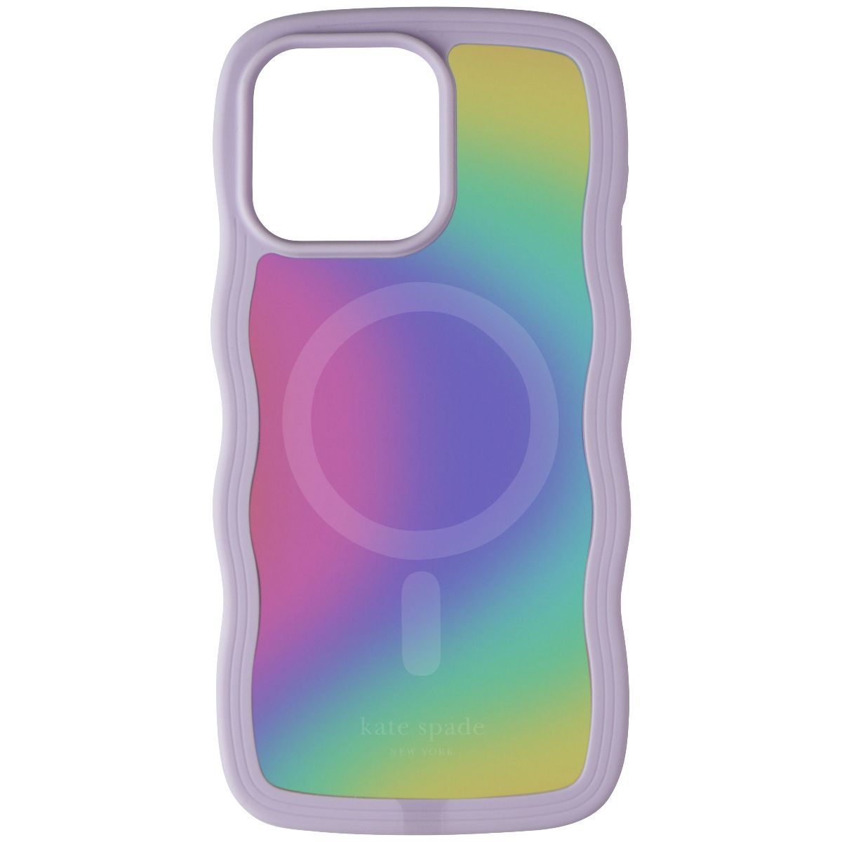 Kate Spade Wavy Case for MagSafe for Apple iPhone 15 Pro Max - Opal Iridescent Cell Phone - Cases, Covers & Skins Kate Spade - Simple Cell Bulk Wholesale Pricing - USA Seller