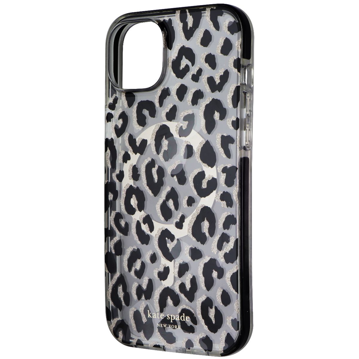 Kate Spade New York MagSafe Case for iPhone 15 Plus - City Leopard Glitter Cell Phone - Cases, Covers & Skins Kate Spade New York - Simple Cell Bulk Wholesale Pricing - USA Seller