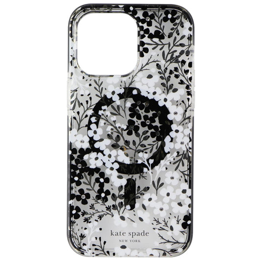 Kate Spade Case for MagSafe for iPhone 15 Pro Max - Multi Floral Black and White Cell Phone - Cases, Covers & Skins Kate Spade New York    - Simple Cell Bulk Wholesale Pricing - USA Seller