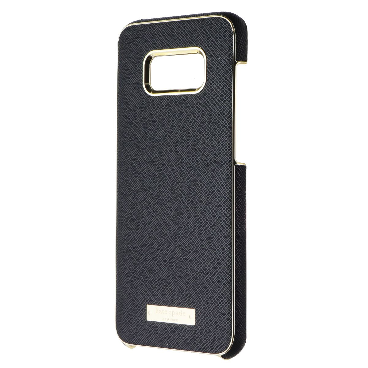 Kate Spade NY Wrap Series Case for Galaxy S8+ (S8 Plus) - Saffiano Black - Gold Cell Phone - Cases, Covers & Skins Kate Spade - Simple Cell Bulk Wholesale Pricing - USA Seller