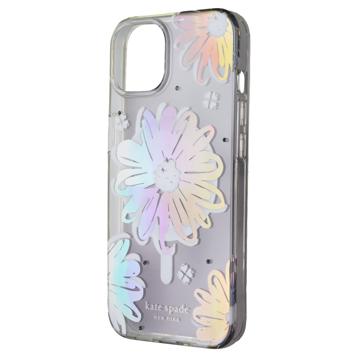 Kate Spade Hardshell Case for MagSafe for iPhone 13 - Daisy Iridescent Foil Cell Phone - Cases, Covers & Skins Kate Spade - Simple Cell Bulk Wholesale Pricing - USA Seller