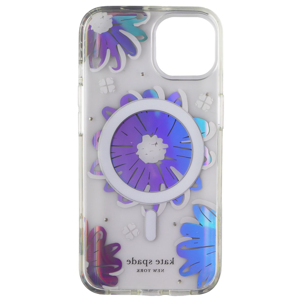 Kate Spade Hardshell Case for MagSafe for iPhone 13 - Daisy Iridescent Foil Cell Phone - Cases, Covers & Skins Kate Spade - Simple Cell Bulk Wholesale Pricing - USA Seller