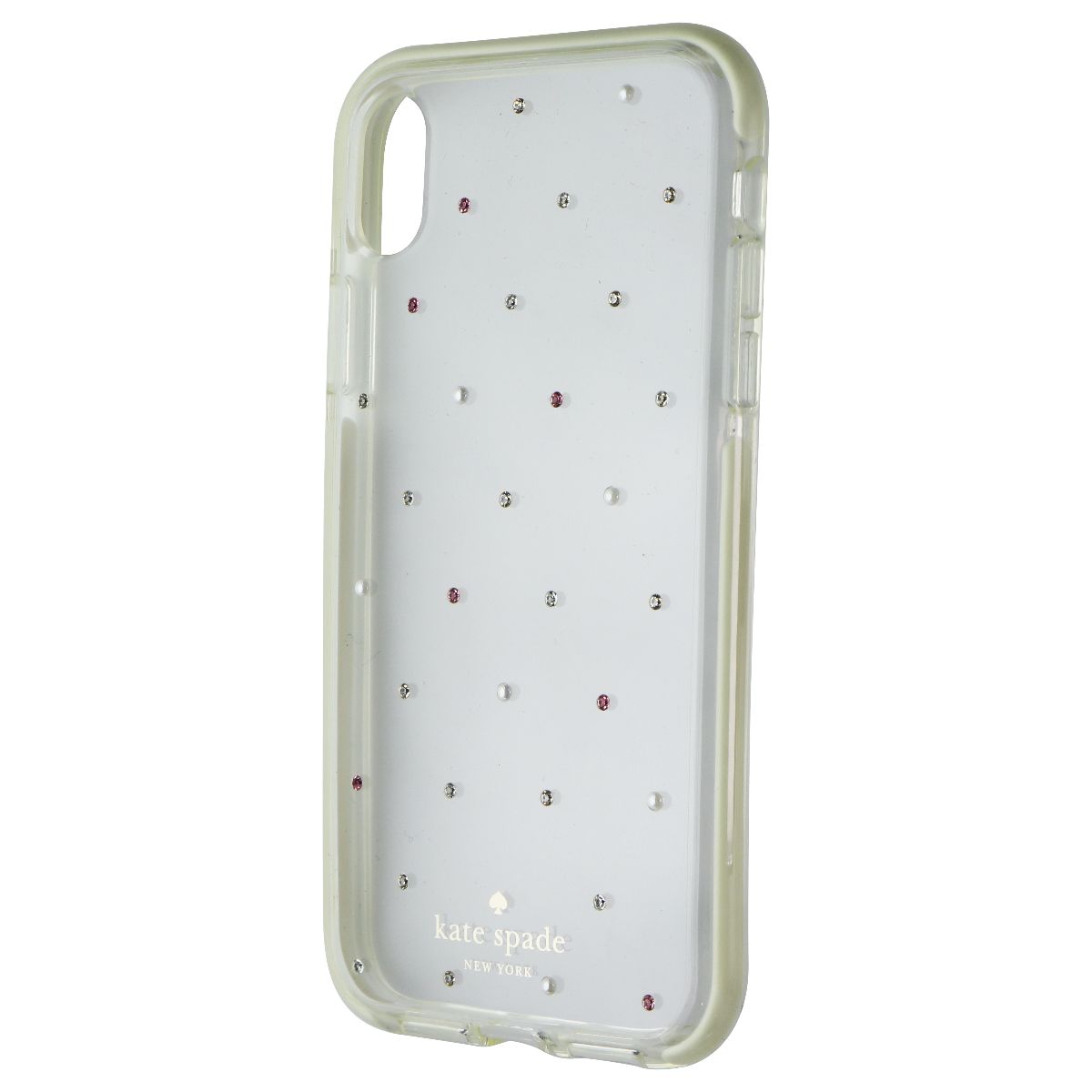 Kate Spade Defensive Hardshell Case for Apple iPhone XR - Clear / Pin Dot Gems Cell Phone - Cases, Covers & Skins Kate Spade    - Simple Cell Bulk Wholesale Pricing - USA Seller