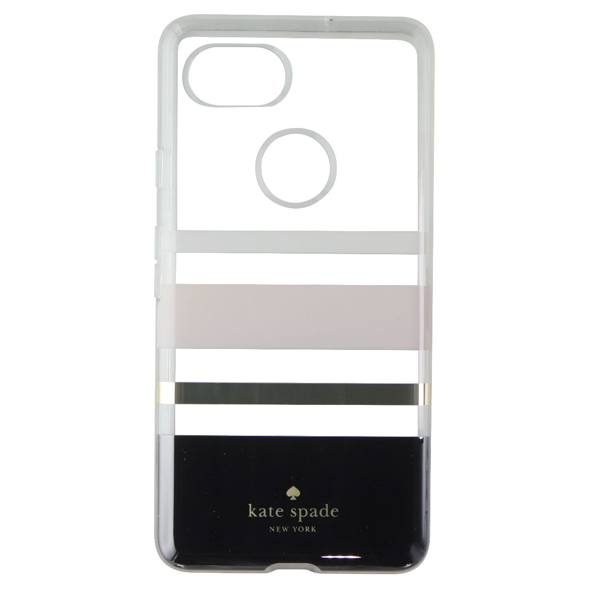 Kate Spade Flexible Hardshell Case For Google Pixel 2 XL White Clear (Charlotte) Cell Phone - Cases, Covers & Skins Kate Spade    - Simple Cell Bulk Wholesale Pricing - USA Seller