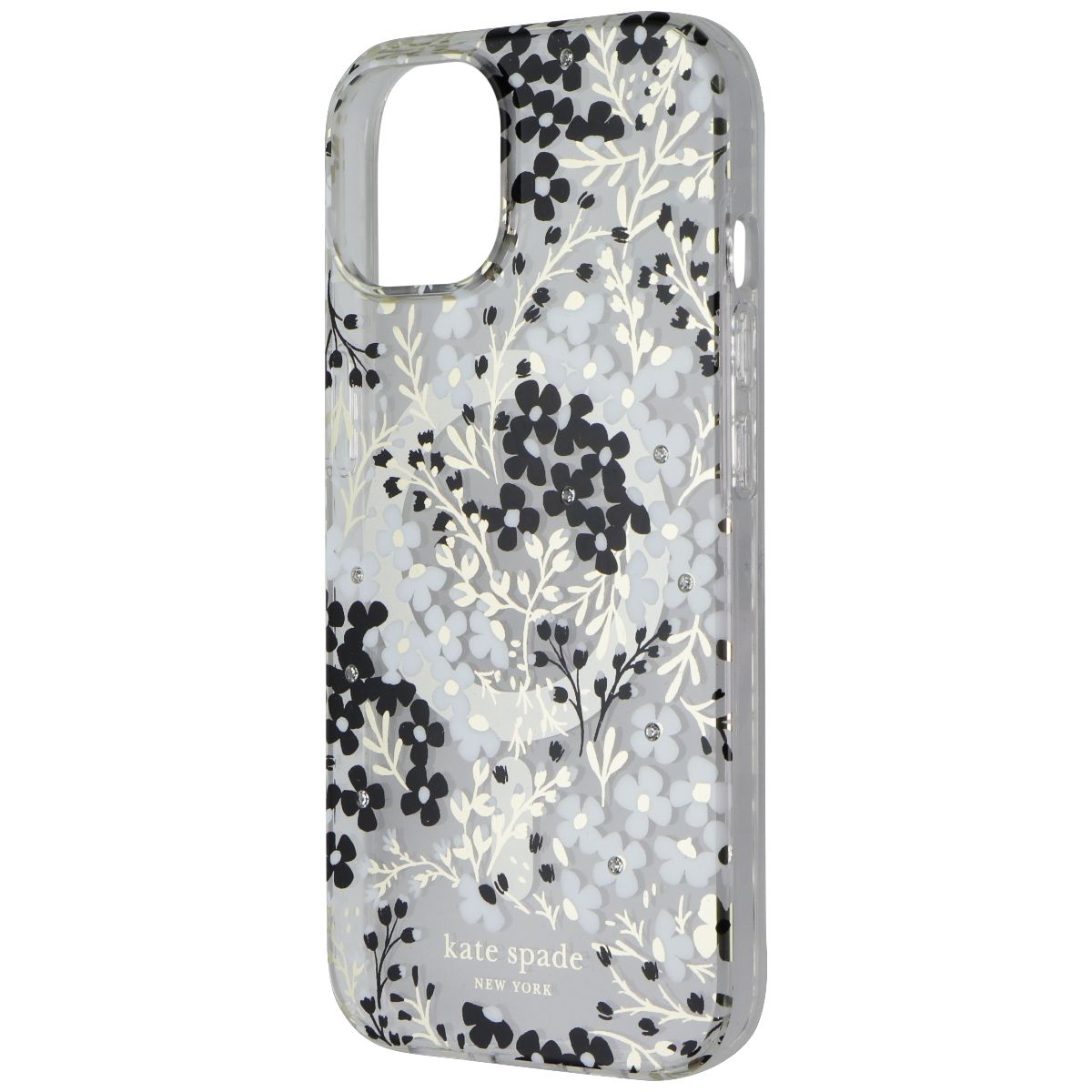 Kate Spade Case for MagSafe for Apple iPhone 15/14/13 Multi Floral Black & White Cell Phone - Cases, Covers & Skins Kate Spade    - Simple Cell Bulk Wholesale Pricing - USA Seller