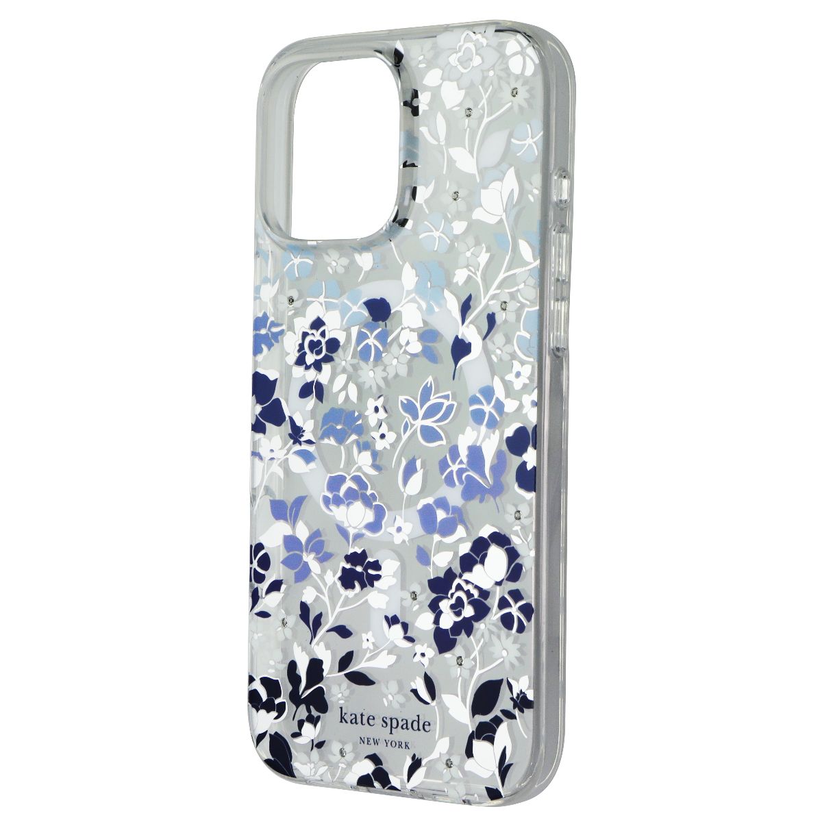 Kate Spade Protective Case (MagSafe) for iPhone 16 Pro Max - Flowerbed Blue Gems Cell Phone - Cases, Covers & Skins Kate Spade - Simple Cell Bulk Wholesale Pricing - USA Seller