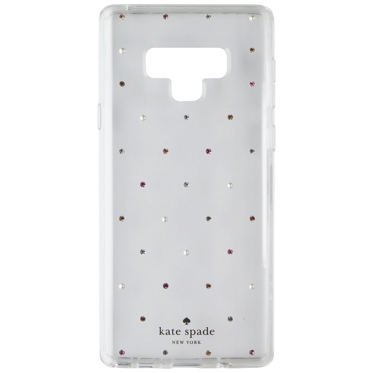 Kate Spade Hardshell Case for Samsung Galaxy Note9 - Clear with Pin Dot Gems Cell Phone - Cases, Covers & Skins Kate Spade - Simple Cell Bulk Wholesale Pricing - USA Seller