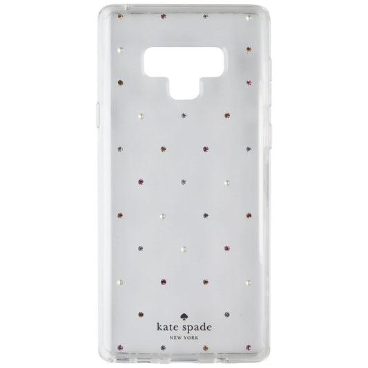 Kate Spade Hardshell Case for Samsung Galaxy Note9 - Clear with Pin Dot Gems