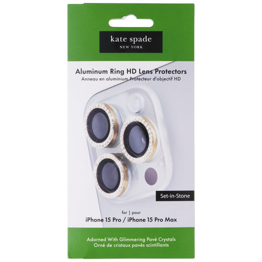 Kate Spade Camera Lens Protector for Apple iPhone 15 Pro/15 Pro Max - Stone Gold Cell Phone - Screen Protectors Kate Spade - Simple Cell Bulk Wholesale Pricing - USA Seller