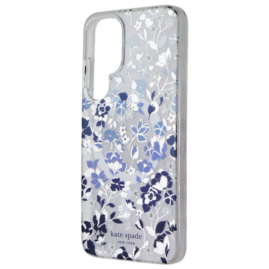 Kate Spade Protective Case (Magnetic) for Galaxy S25 Plus - Flowerbed Blue Gems Cell Phone - Cases, Covers & Skins Kate Spade - Simple Cell Bulk Wholesale Pricing - USA Seller