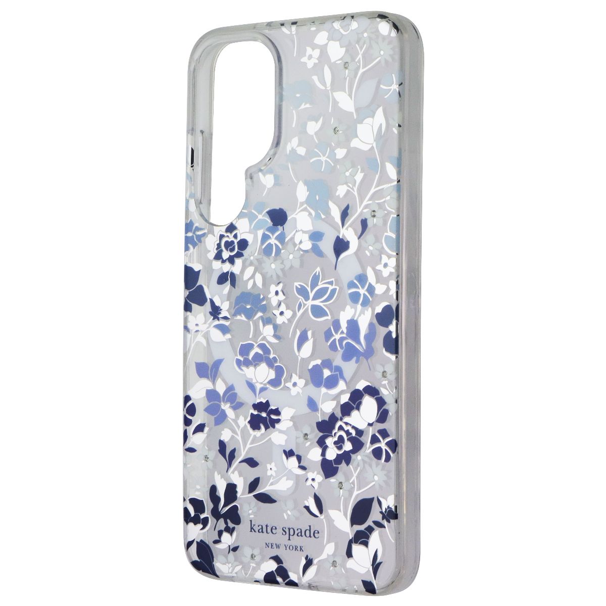 Kate Spade Protective Case (Magnetic) for Galaxy S25 Plus - Flowerbed Blue Gems Cell Phone - Cases, Covers & Skins Kate Spade - Simple Cell Bulk Wholesale Pricing - USA Seller