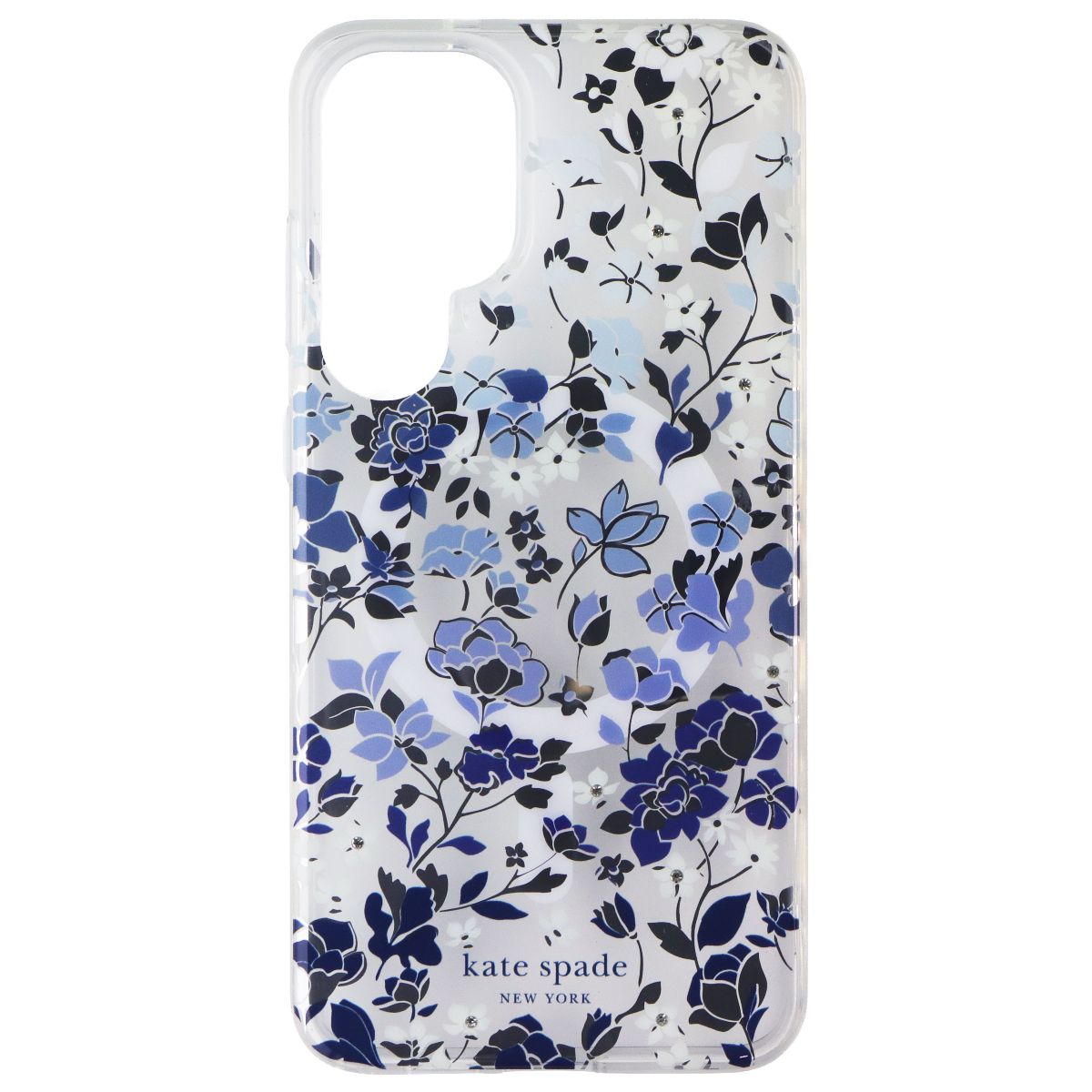 Kate Spade Protective Case (Magnetic) for Galaxy S25 Plus - Flowerbed Blue Gems Cell Phone - Cases, Covers & Skins Kate Spade - Simple Cell Bulk Wholesale Pricing - USA Seller