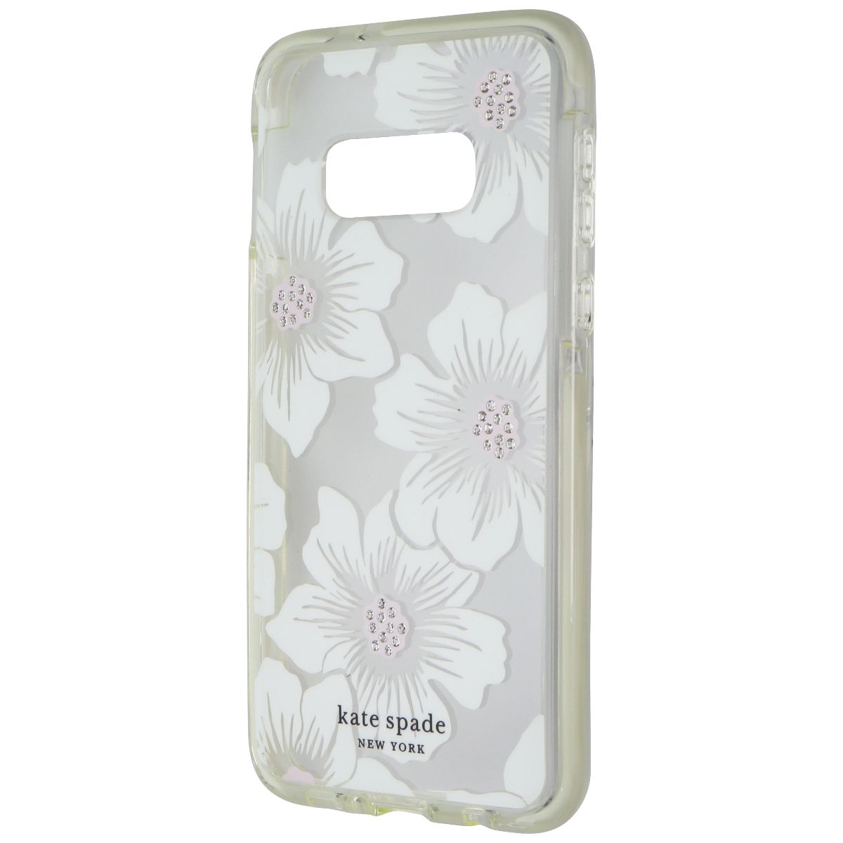 Kate Spade Defensive Hard Case for Galaxy S10e - Hollyhock Floral / Clear Cream Cell Phone - Cases, Covers & Skins Kate Spade - Simple Cell Bulk Wholesale Pricing - USA Seller