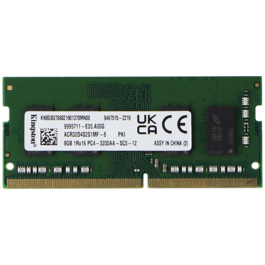 Kington (8GB) DDR4 1Rx16 3200MHz Laptop RAM Memory SODIMM ACR32D4S2S1MF-8 Computer Parts - Memory (RAM) Kingston    - Simple Cell Bulk Wholesale Pricing - USA Seller