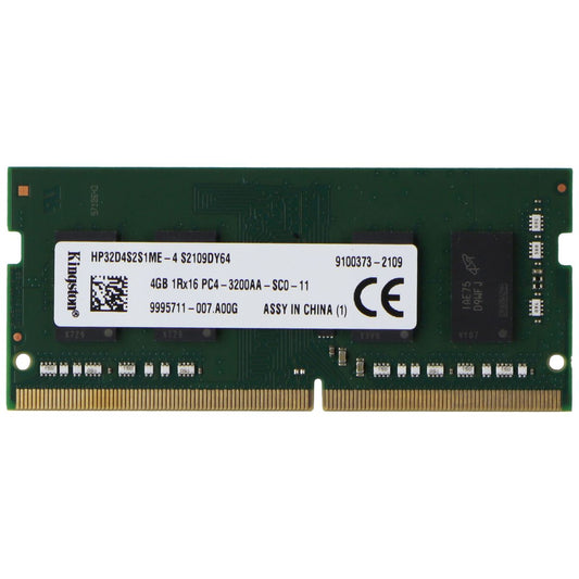 Kingston (4GB) DDR4 RAM PC4-3200AA (1Rx16) SO-DIMM 3200MHz (HP32D4S2S1ME-4) Computer Parts - Memory (RAM) Kingston    - Simple Cell Bulk Wholesale Pricing - USA Seller