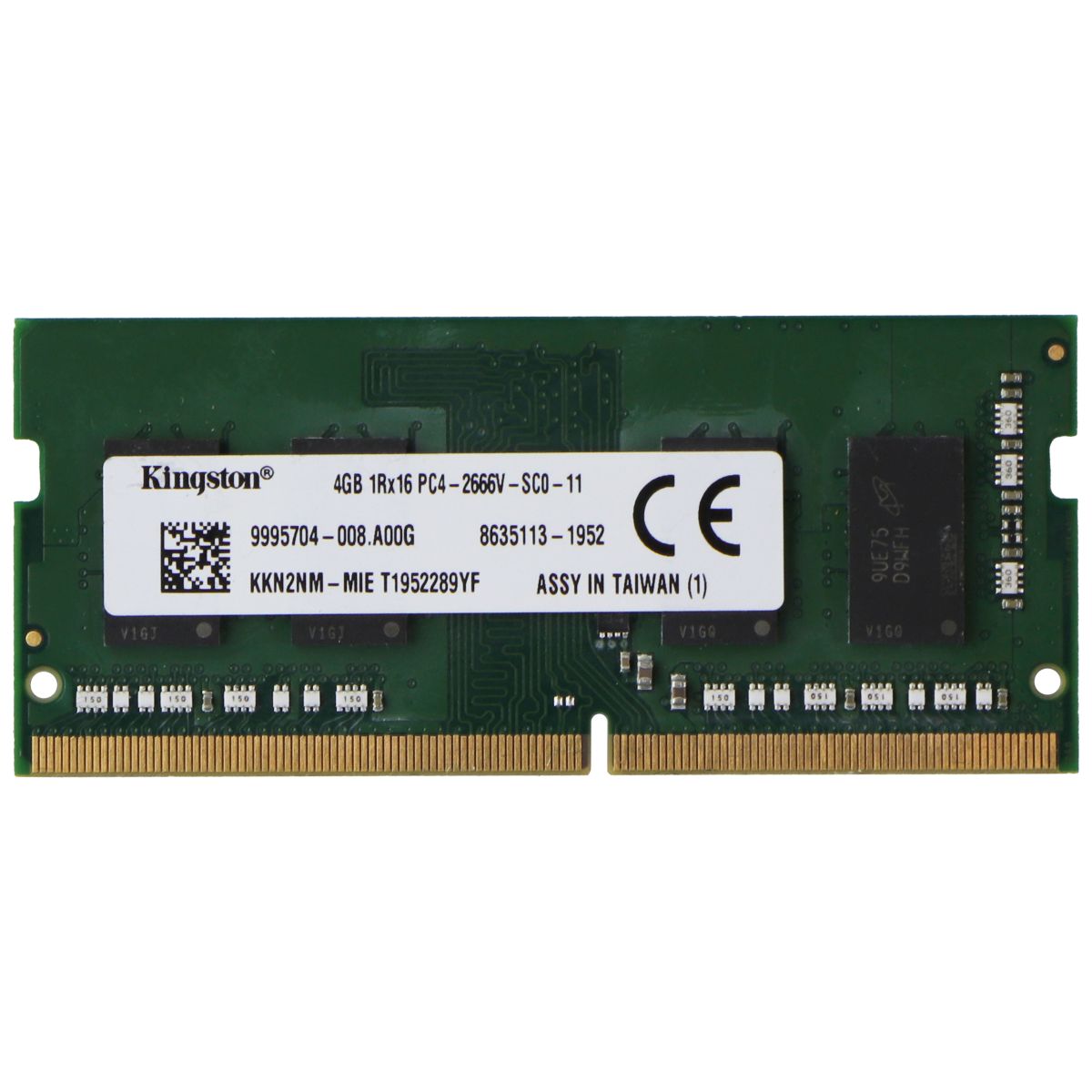 Kingston (4GB) DDR4 RAM PC4-2666V (1Rx16) SO-DIMM 2666MHz (KKN2NM-MIE) Computer Parts - Memory (RAM) Kingston    - Simple Cell Bulk Wholesale Pricing - USA Seller