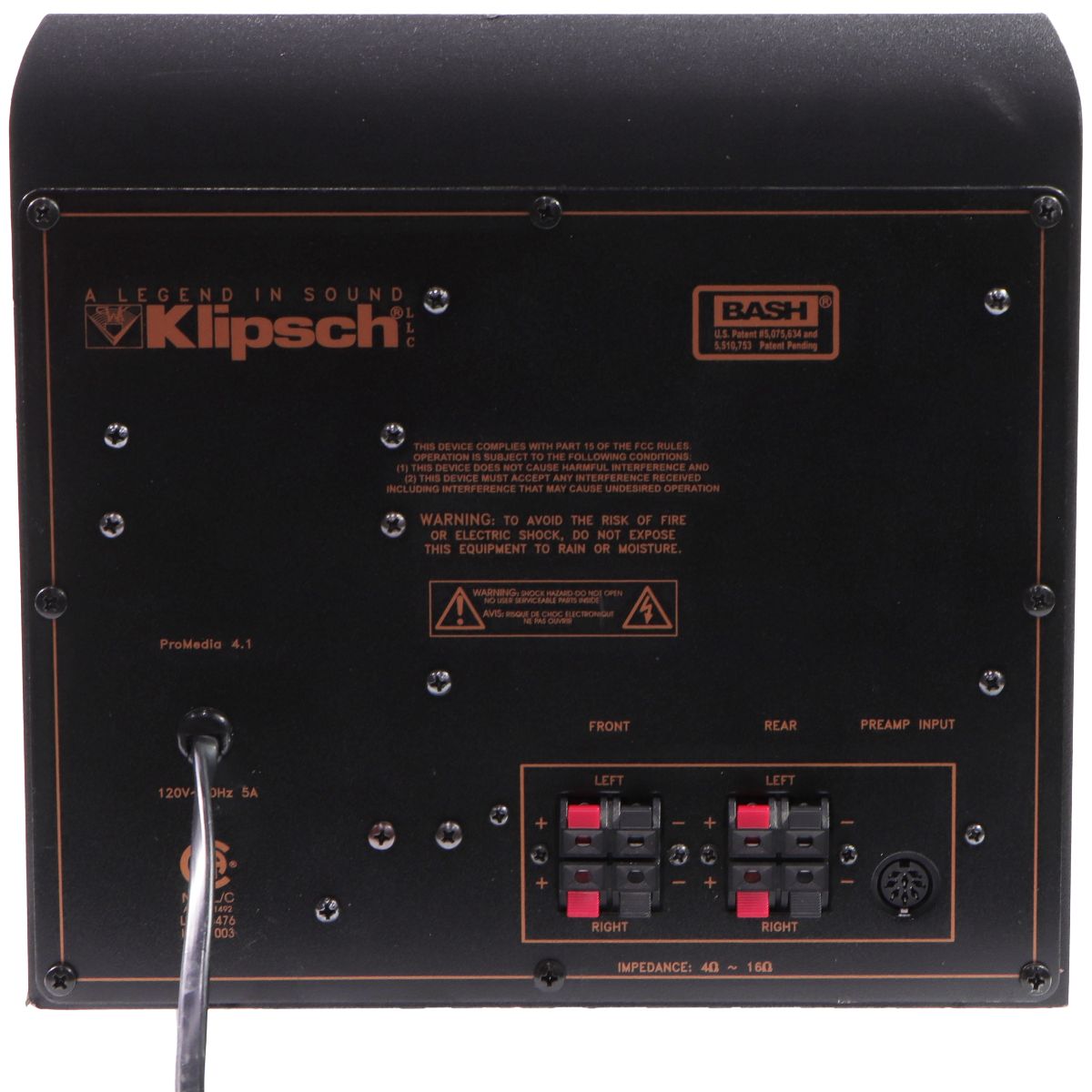 Klipsch ProMedia 4.1 Bluetooth Speaker System with Subwoofer - (2 Speakers ONLY) Home Multimedia - Home Speakers & Subwoofers Klipsch    - Simple Cell Bulk Wholesale Pricing - USA Seller