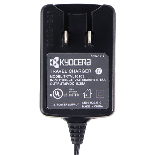 Kyocera Wall Charger (TXTVL10103) for Cell Phones - Black Cell Phone - Chargers & Cradles Kyocera - Simple Cell Bulk Wholesale Pricing - USA Seller