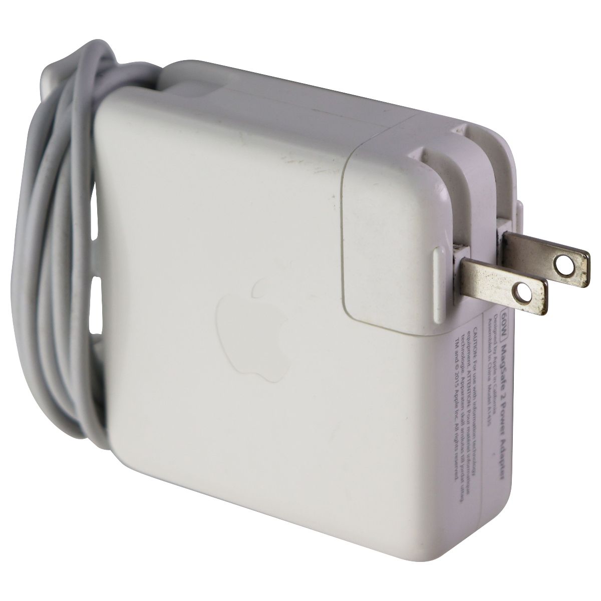 Apple (60-Watt) MagSafe 2 Power Adapter - White (A1435) - Folding Plug Only Computer Accessories - Laptop Power Adapters/Chargers Apple    - Simple Cell Bulk Wholesale Pricing - USA Seller