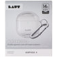 Laut Aero Protect Ergonomic Case with Carabiner for Apple Airpods 4 - Clear Portable Audio - iPods & MP3 Players Laut - Simple Cell Bulk Wholesale Pricing - USA Seller