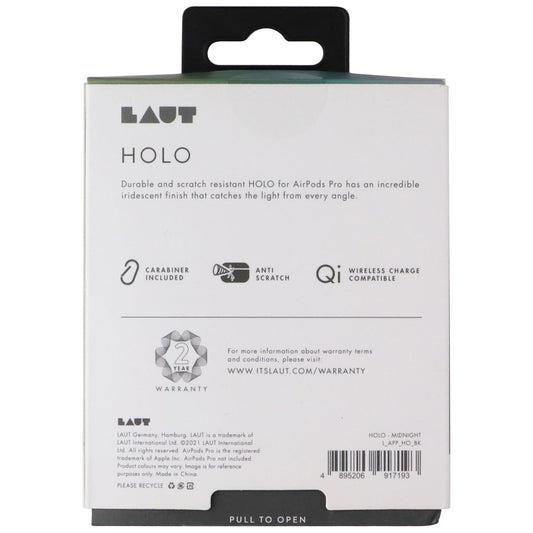 LAUT Holo Series Iridescent Case for Apple AirPods Pro (1st Gen) - Midnight Parts & Accessories - Headsets Laut - Simple Cell Bulk Wholesale Pricing - USA Seller