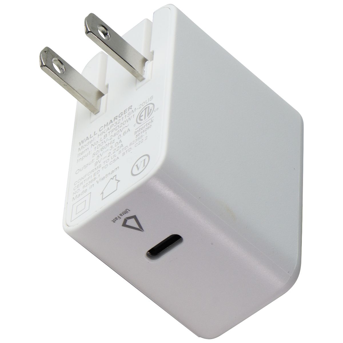 LBT (20-Watt) Ultra Fast PD Wall Charger & 5-Ft USB-C to Lightning 8-Pin Cable Cell Phone - Chargers & Cradles LBT - Simple Cell Bulk Wholesale Pricing - USA Seller