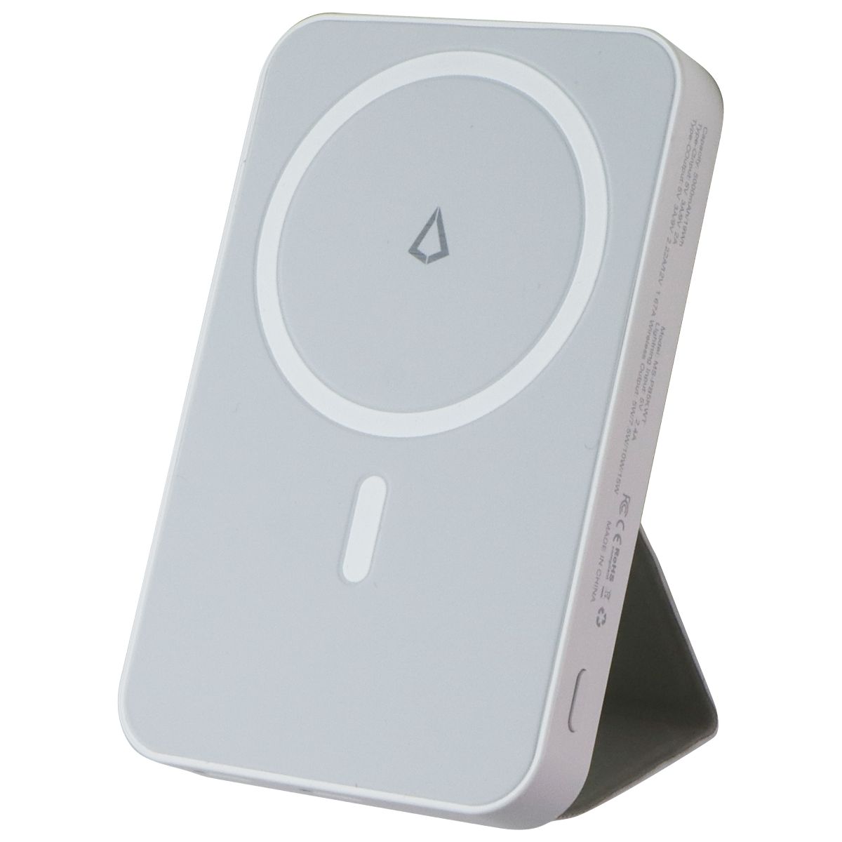 LBT (15W) MagSafe Compatible Wireless Power Bank with Stand (5000 mAH) - White Cell Phone - Chargers & Cradles LBT - Simple Cell Bulk Wholesale Pricing - USA Seller