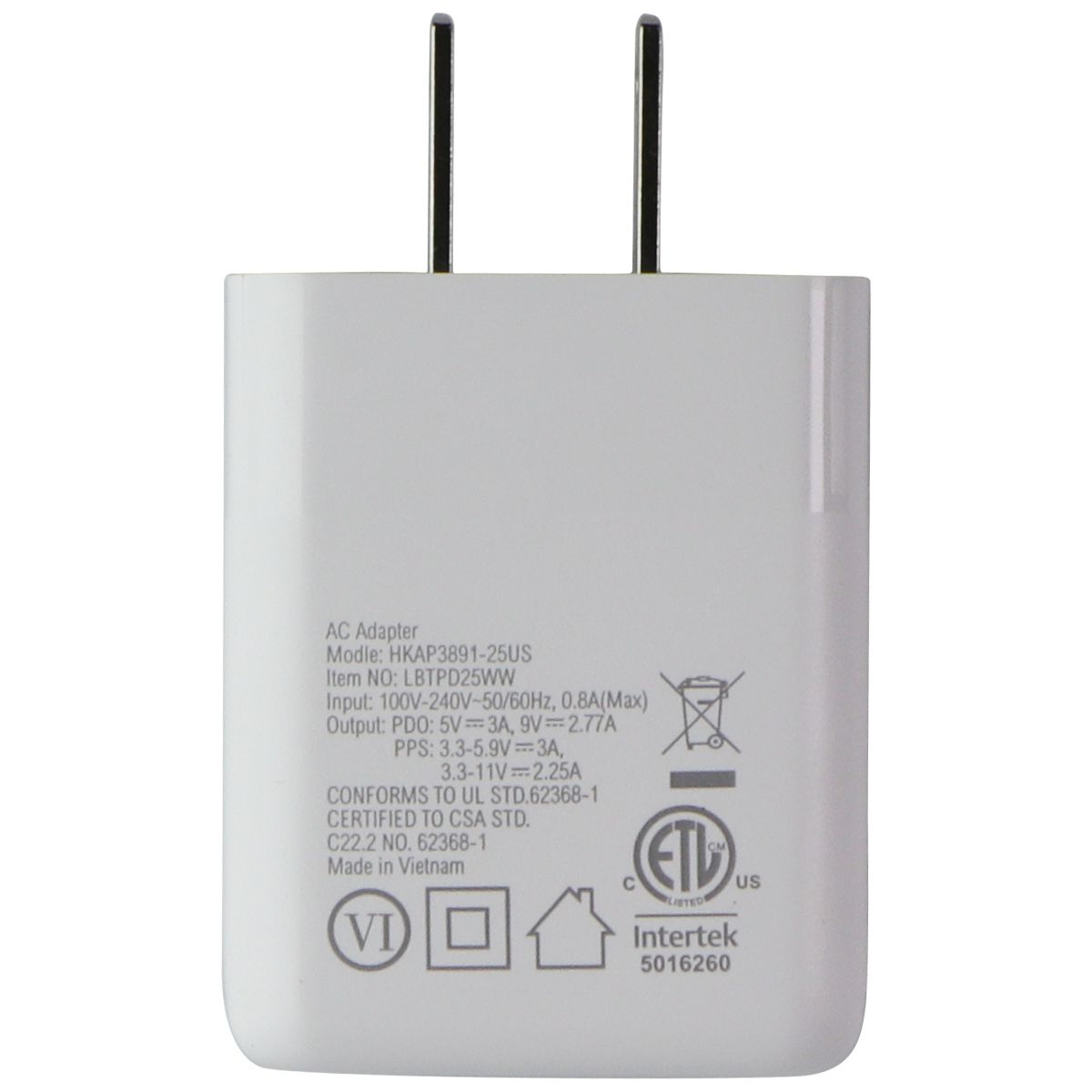 LBT Ultra Fast 25W Wall Charger - White Cell Phone - Chargers & Cradles LBT    - Simple Cell Bulk Wholesale Pricing - USA Seller