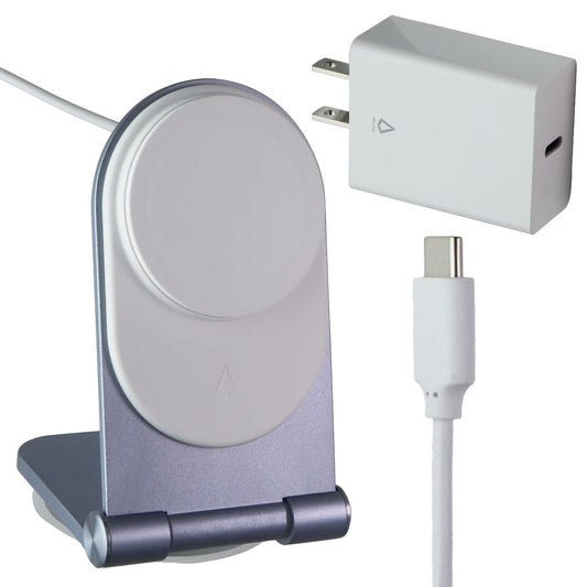 LBT Mag Stream (15W) MagSafe Desktop Stand w/(20W) PD Wall Charger - Sierra Blue Cell Phone - Chargers & Cradles LBT - Simple Cell Bulk Wholesale Pricing - USA Seller