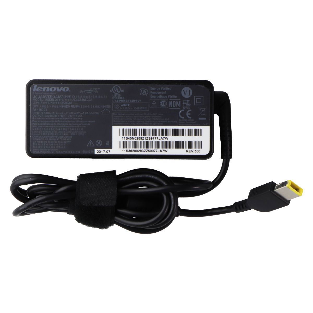 Lenovo (65W) 20V/3.25A AC Adapter Wall Charger (ADLX65NCC2A) - Brick Only Computer Accessories - Laptop Power Adapters/Chargers Lenovo - Simple Cell Bulk Wholesale Pricing - USA Seller