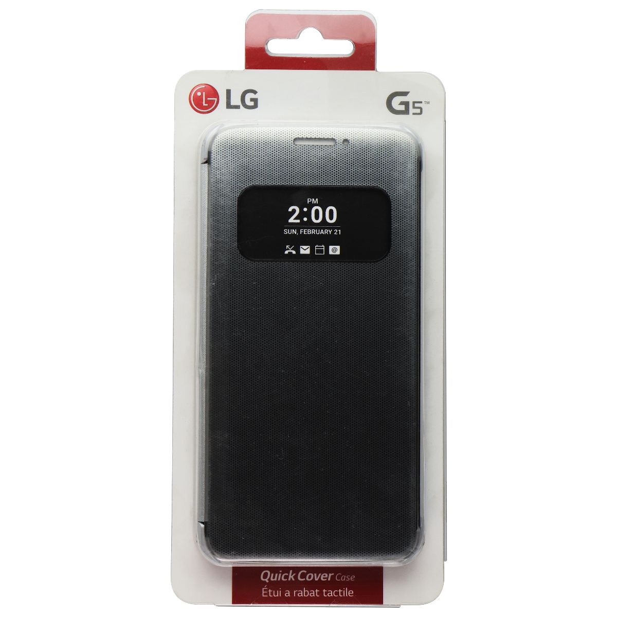 LG Official Quick Cover Case for LG G5 - Silver (CFV-160) Cell Phone - Cases, Covers & Skins LG    - Simple Cell Bulk Wholesale Pricing - USA Seller