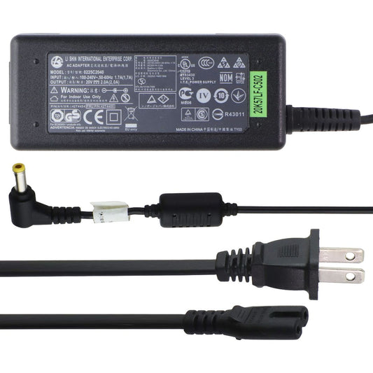 LI SHIN (20V/2.0A) AC Adapter Power Supply - Black (0225C2040) Multipurpose Batteries & Power - Multipurpose AC to DC Adapters LI SHIN - Simple Cell Bulk Wholesale Pricing - USA Seller