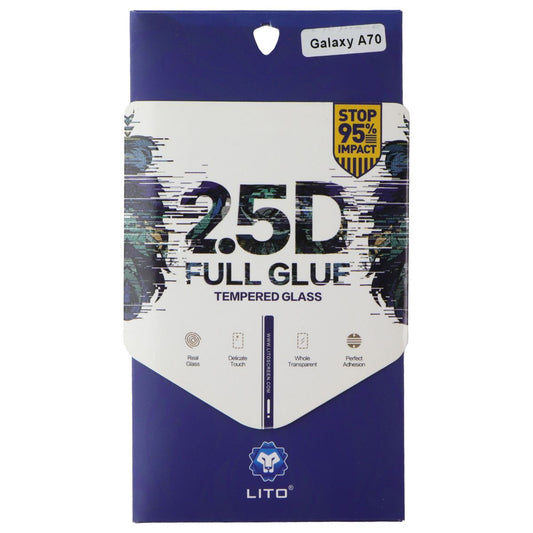 LITO 2.5D Full Glue Tempered Glass Screen Protector for Samsung Galaxy A70 Cell Phone - Screen Protectors LITO - Simple Cell Bulk Wholesale Pricing - USA Seller