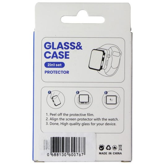 LITO S+ Glass & Rugged Case for Apple Watch Series 9/8/7 (41mm) - Black (L-1338)