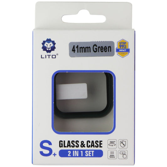 LITO S+ Glass & Case for Apple Watch Series 9/8/7 (41mm) - Green