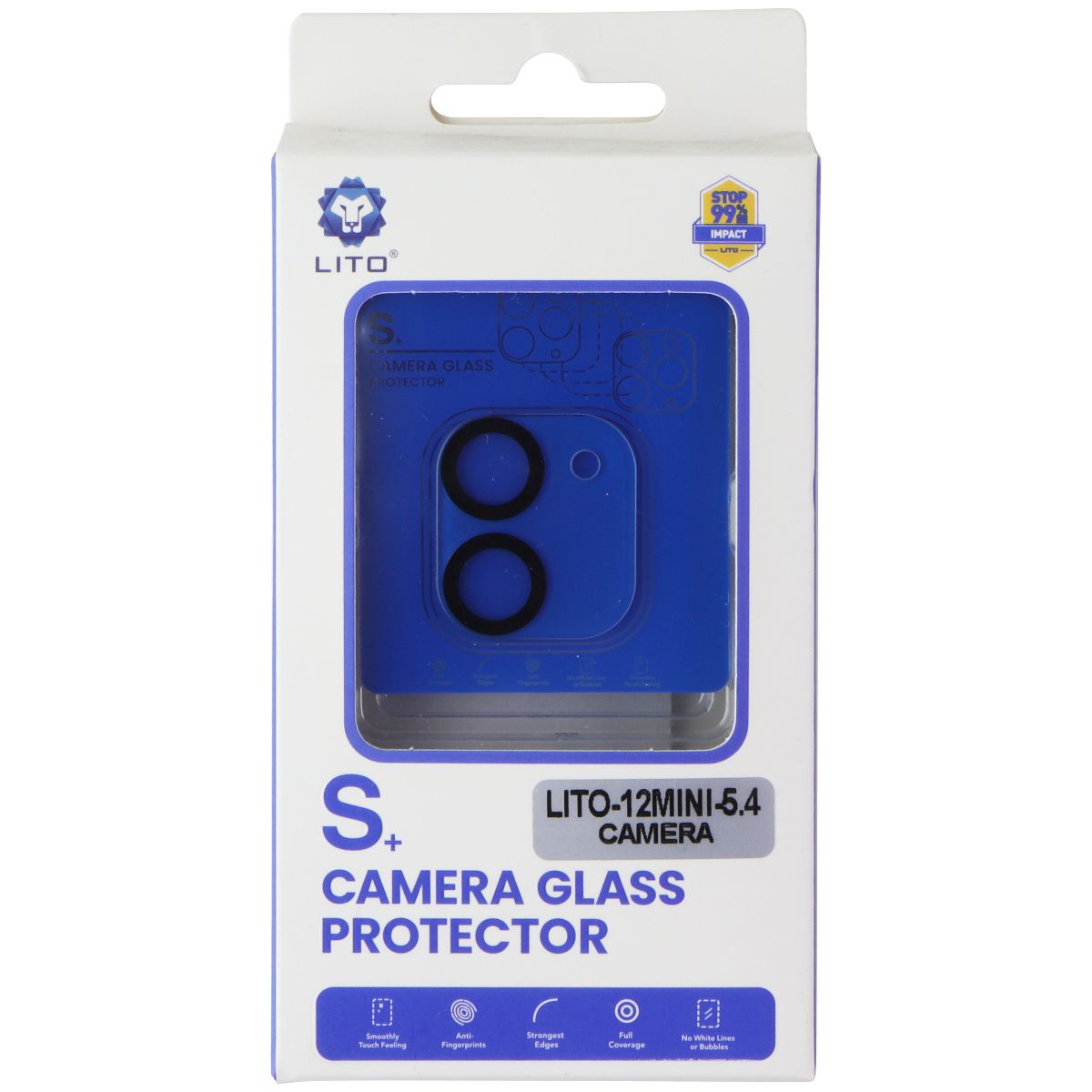 LITO S+ Camera Glass Protector for Apple iPhone 12 Mini Cell Phone - Screen Protectors LITO - Simple Cell Bulk Wholesale Pricing - USA Seller