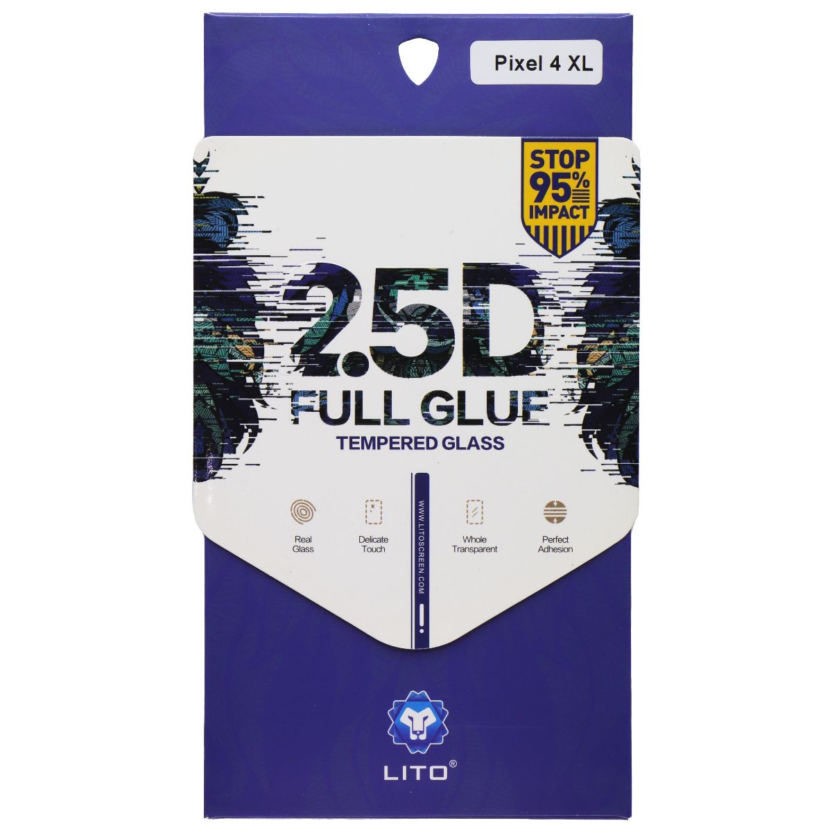 LITO 2.5D Full Glue Tempered Glass Screen Protector for Google Pixel 4 XL Cell Phone - Screen Protectors LITO - Simple Cell Bulk Wholesale Pricing - USA Seller