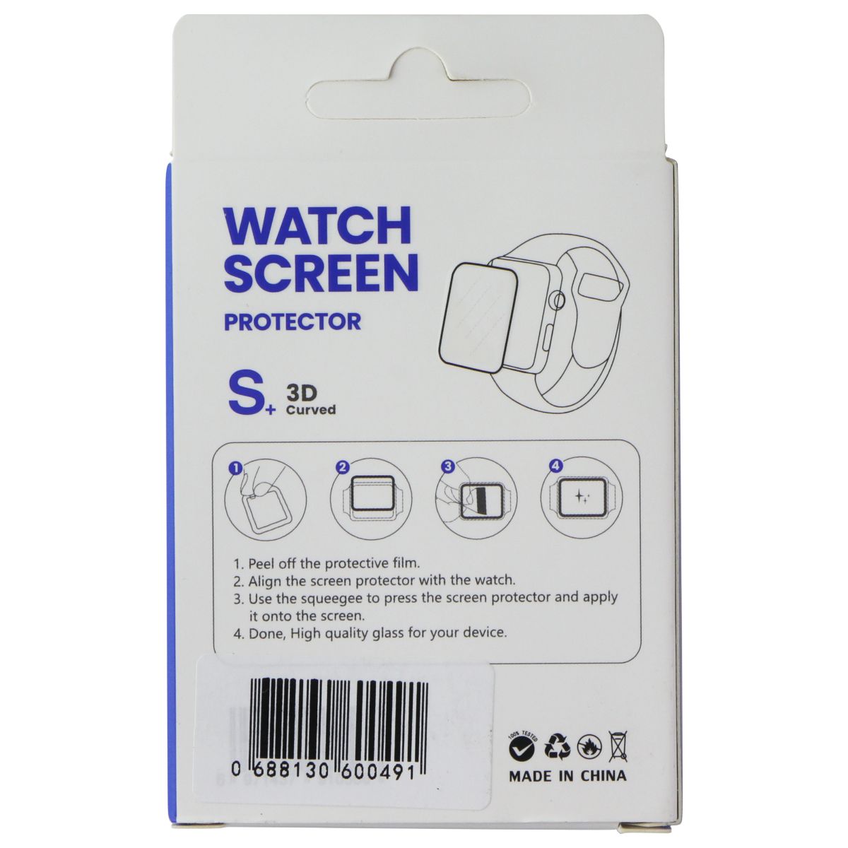 LITO S+ 3D Curved Watch Screen Protector for Apple Watch Series 7 (41mm) Smart Watch Accessories - Screen Protectors LITO - Simple Cell Bulk Wholesale Pricing - USA Seller