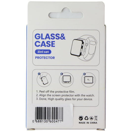 LITO S+ Glass & Slim Case for Apple Watch Series 9/8/7 (41mm) - Black