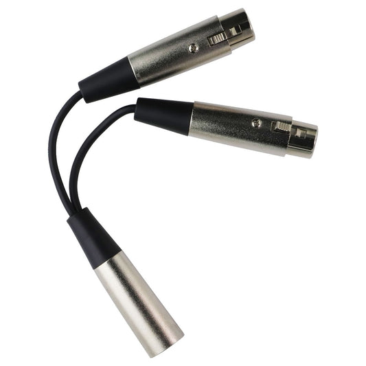 Livewire Essential Y Cable XLR Male to Dual XLR Female - 6 inch