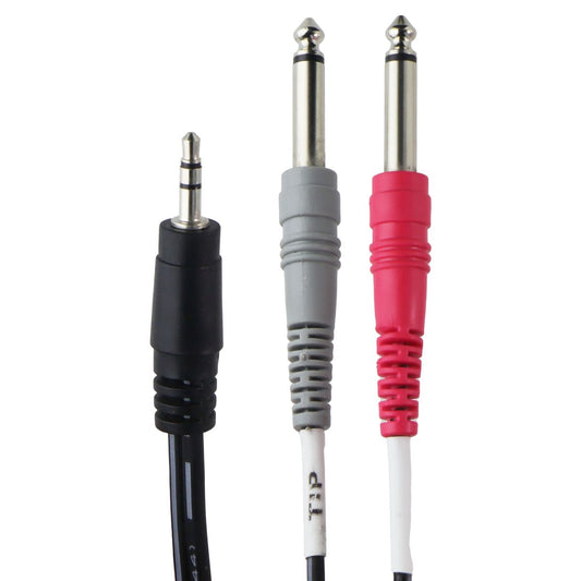 Livewire Interconnect Y-Cable 3.5mm TRS Male to 1/4-in TS Male - 15ft/Black Computer/Network - Audio Cables & Adapters Livewire - Simple Cell Bulk Wholesale Pricing - USA Seller